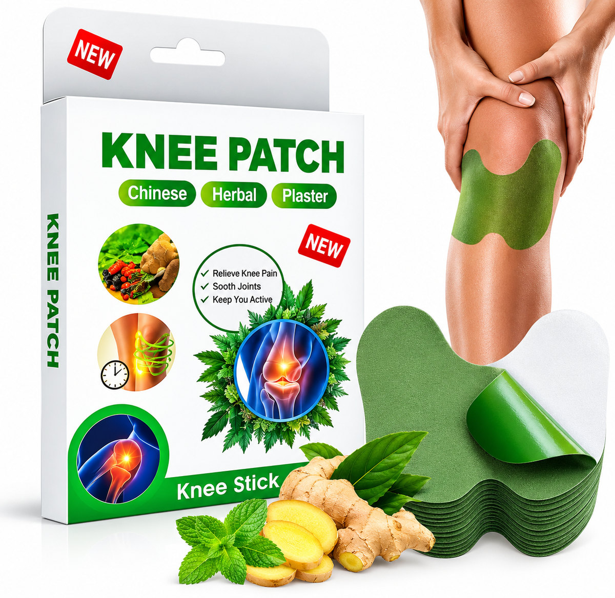 Herbal Knee Pain Relief Patches